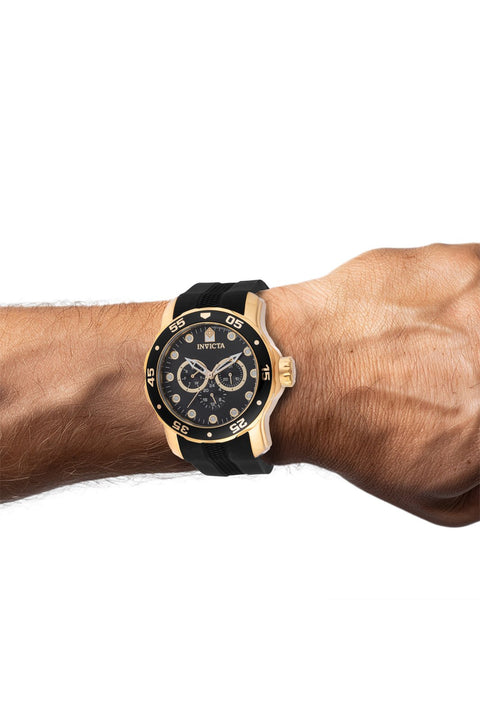 Reloj para Hombre Invicta Pro Diver SCUBA 45720 – Dorado con Correa Negra 48 mm
