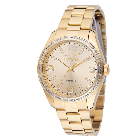 Invicta Elite Diamond 48741 – Reloj de Mujer con Diamantes de 0.34 ct en Oro de 36 mm ✨