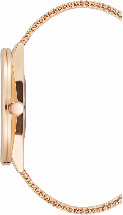 Nine West - Reloj con Correa de Malla para Mujer