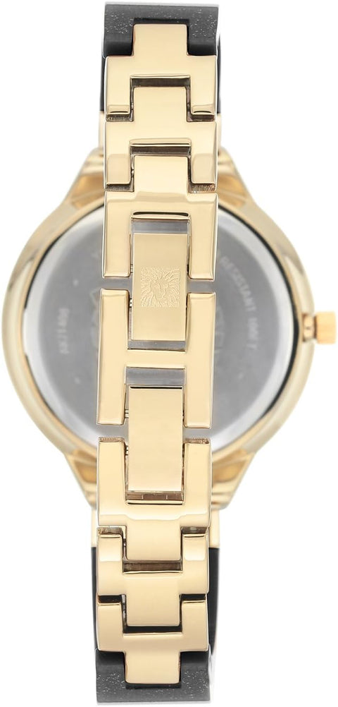 Anne Klein Reloj de Pulsera de Resina Acentuada con Cristal Premium para Mujer