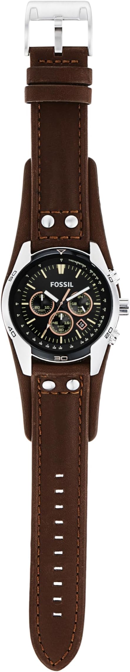Reloj Fossil Coachman CH2564 – Cronógrafo Clásico de Cuero Negro