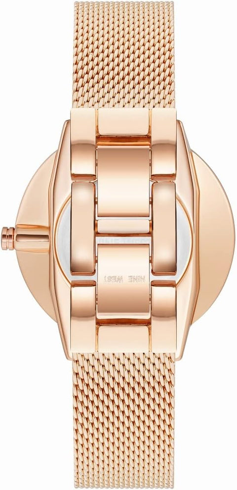 Nine West - Reloj con Correa de Malla para Mujer