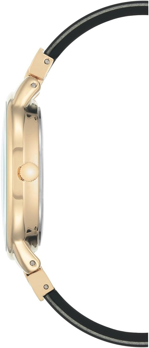 Anne Klein Reloj de Pulsera de Resina Acentuada con Cristal Premium para Mujer