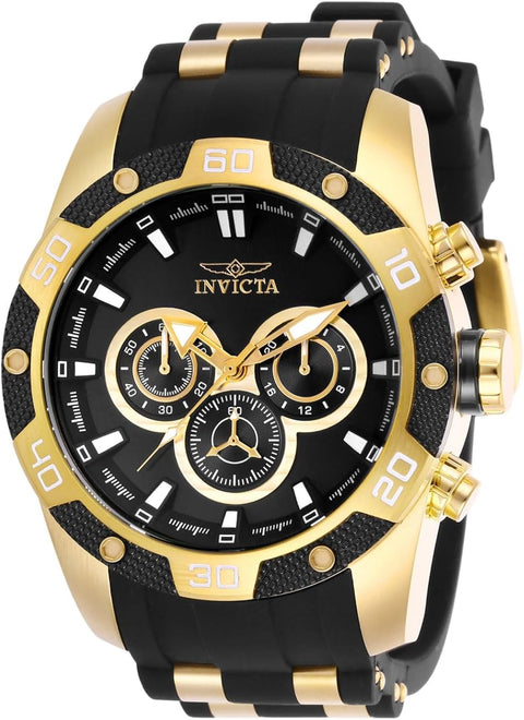 Reloj para Hombre Invicta Speedway 25835 – Cronógrafo Negro y Dorado 48 mm