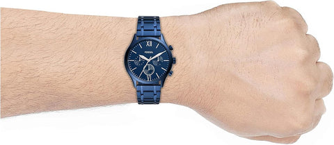 Reloj para Hombre Fossil Fenmore BQ2403 - Multifunción Azul Marino de Acero