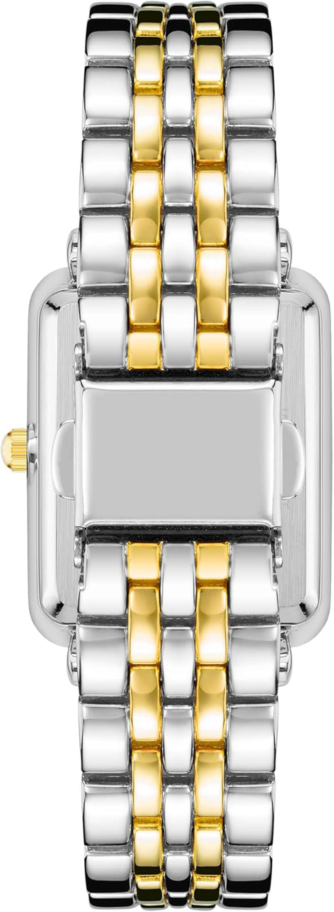 Anne Klein Reloj de Pulsera para Mujer con Detalles de Purpurina - Plateado y Dorado