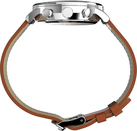 Reloj para Hombre Timex Waterbury Classic 40mm - Cronógrafo con Correa de Cuero Marrón