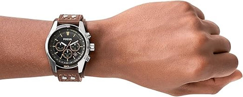 Reloj Fossil Coachman CH2564 – Cronógrafo Clásico de Cuero Negro