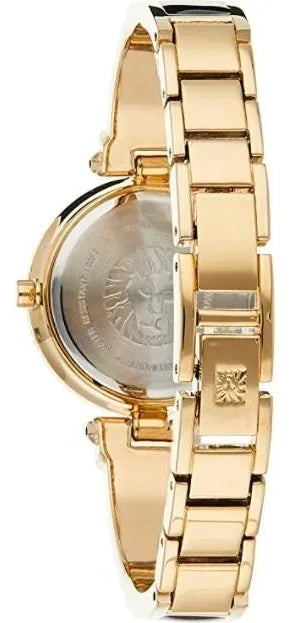 Anne Klein AK/1980BKGB Reloj de Mujer 28 mm con Diamante Genuino - Negro y Dorado