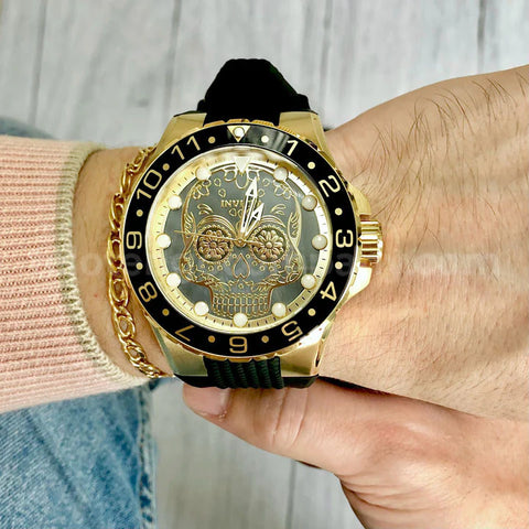 Reloj Deportivo para Hombre Invicta Aviator 36856 | 50 mm | Cuarzo | Negro