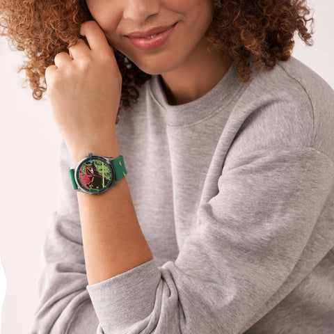 Reloj Fossil Edición Especial Star Wars Boba Fett SE1106 – Verde con Correa de Silicona