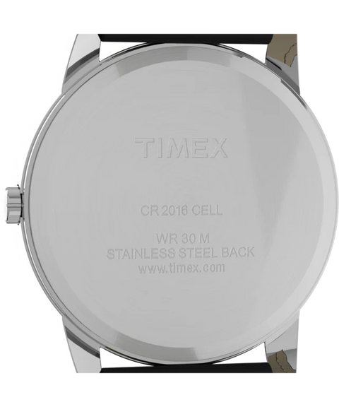 Timex Easy Reader T2H281 – Reloj Clásico de 35 mm con Correa de Cuero Negro