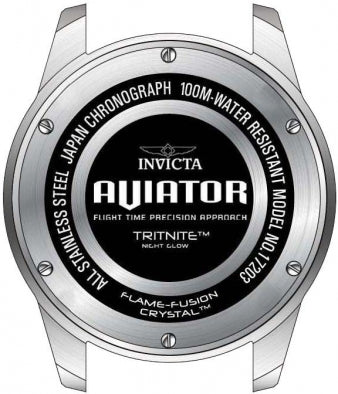 Reloj para Hombre Invicta Aviator 17203 – Plateado con Carátula Azul 48 mm