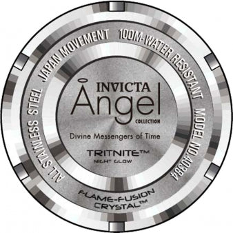 Invicta Angel 40384 – Reloj para Mujer de Cuarzo 35 mm Acero Inoxidable Plateado