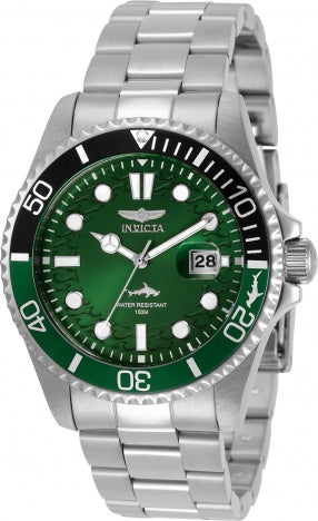 Reloj para Hombre Invicta Pro Diver 30808 – Plateado con Carátula Verde 43 mm