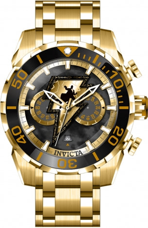 Reloj para Hombre Invicta DC Comics 43682 - Black Adam | 50 mm | Cronógrafo de 60 segundos