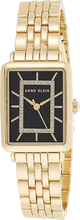 Anne Klein Reloj de Pulsera para Mujer con Detalles de Purpurina - Dorado