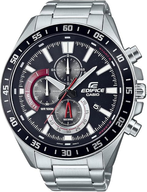 Casio Edifice EFV-620D-1A4V – Cronógrafo Deportivo de Acero Inoxidable