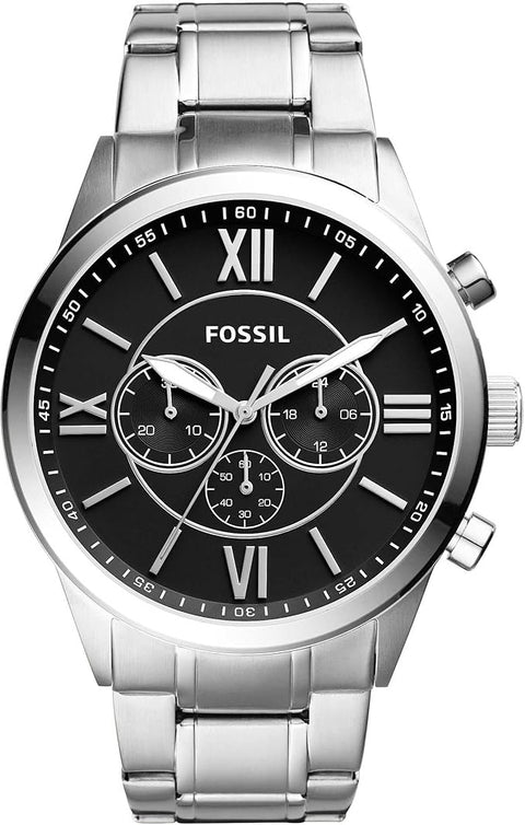 Reloj para Hombre Fossil Flynn BQ1125IE - Cronógrafo de Acero Plateado