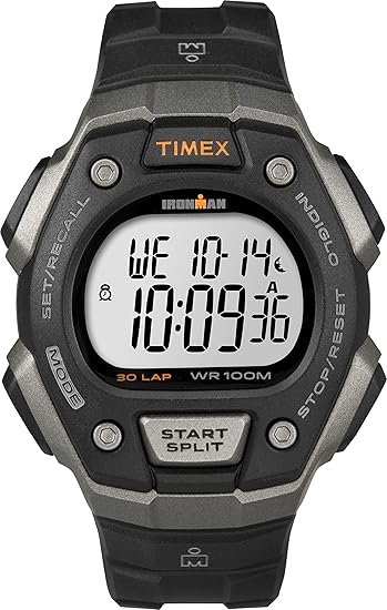 Timex Ironman Triathlon Classic 30 – Reloj Deportivo con Cronógrafo y Alarma