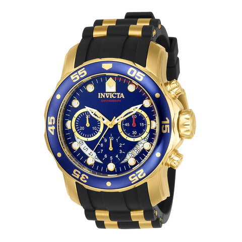 Invicta Pro Diver 6983 Azul Dorado - Reloj Deportivo Masculino de Acero Inoxidable (48mm)