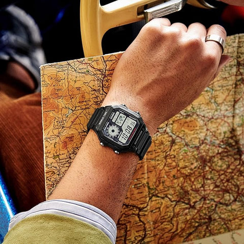 Reloj Casio AE-1200WH – Digital con Mapa Mundial