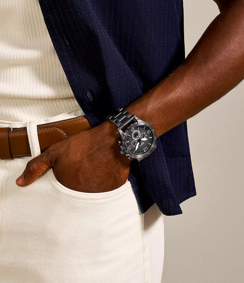 Reloj Fossil JR1437 - Cronógrafo para Hombre de Acero Inoxidable en Tono Ahumado
