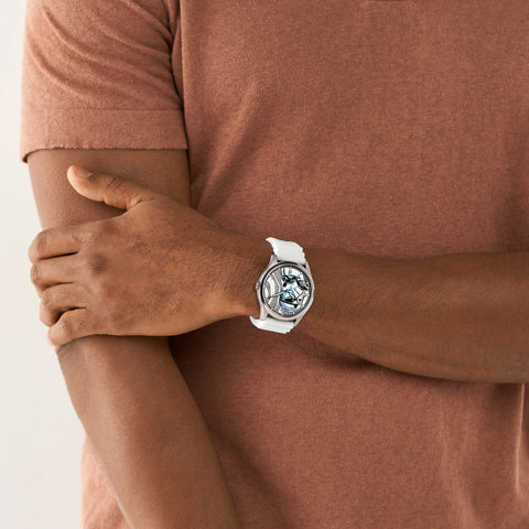 Reloj Fossil Edición Especial Star Wars Stormtrooper SE1108 – Blanco con Correa de Silicona