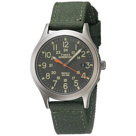 Timex TW4B13900AP – Reloj Unisex de Latón Negro con Correa Verde