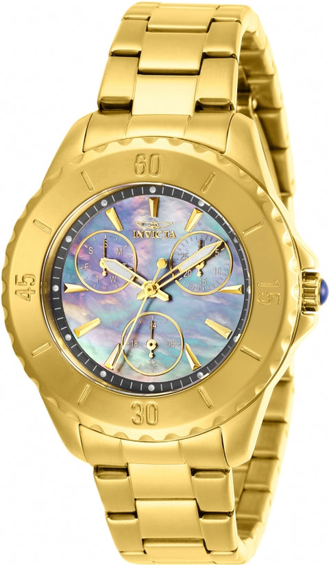 Invicta Angel 29109 Reloj para Mujer Dorado con Esfera Gunmetal de 38 mm