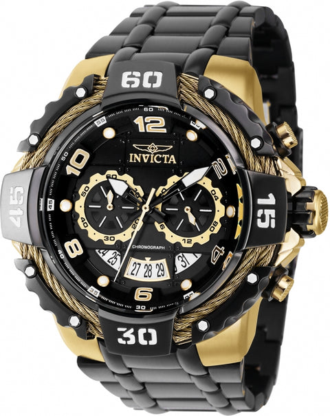 INVICTA BOLT 37652 – DISEÑO IMPONENTE Y DETALLES EN ORO NEGRO